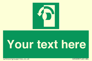 SV5228: Custom Turn Anti-Clockwise Sign