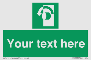 SV5228: Custom Turn Anti-Clockwise Sign