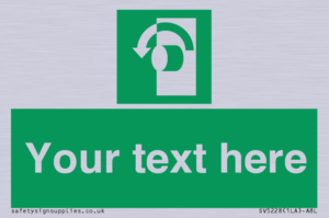 SV5228: Custom Turn Anti-Clockwise Sign