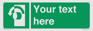 SV5228: Custom Turn Anti-Clockwise Sign