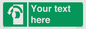 SV5228: Custom Turn Anti-Clockwise Sign