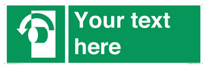 SV5228: Custom Turn Anti-Clockwise Sign
