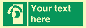 SV5228: Custom Turn Anti-Clockwise Sign
