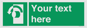 SV5228: Custom Turn Anti-Clockwise Sign