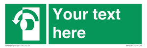 SV5228: Custom Turn Anti-Clockwise Sign