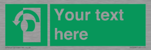 SV5228: Custom Turn Anti-Clockwise Sign