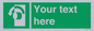 SV5228: Custom Turn Anti-Clockwise Sign
