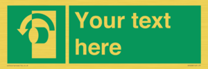 SV5228: Custom Turn Anti-Clockwise Sign