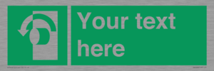 SV5228: Custom Turn Anti-Clockwise Sign
