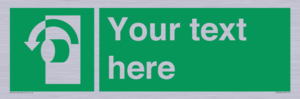 SV5228: Custom Turn Anti-Clockwise Sign