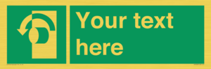 SV5228: Custom Turn Anti-Clockwise Sign
