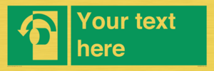 SV5228: Custom Turn Anti-Clockwise Sign
