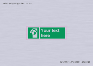 SV5228: Custom Turn Anti-Clockwise Sign