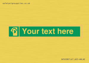 SV5228: Custom Turn Anti-Clockwise Sign