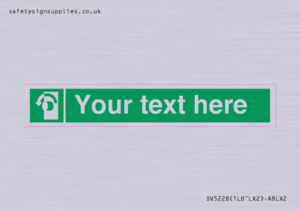 SV5228: Custom Turn Anti-Clockwise Sign