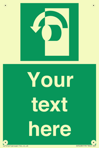 SV5228: Custom Turn Anti-Clockwise Sign