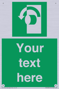 SV5228: Custom Turn Anti-Clockwise Sign