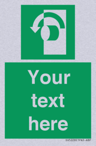 SV5228: Custom Turn Anti-Clockwise Sign