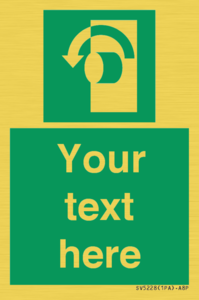 SV5228: Custom Turn Anti-Clockwise Sign