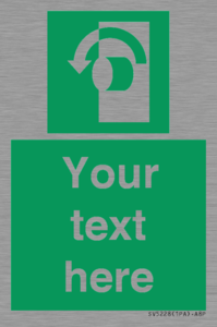 SV5228: Custom Turn Anti-Clockwise Sign