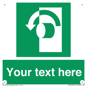 SV5228: Custom Turn Anti-Clockwise Sign