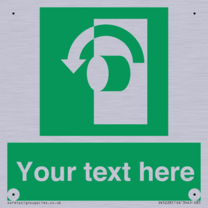 SV5228: Custom Turn Anti-Clockwise Sign