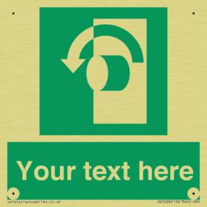 SV5228: Custom Turn Anti-Clockwise Sign