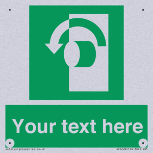 SV5228: Custom Turn Anti-Clockwise Sign