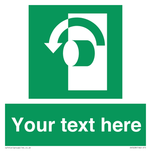 SV5228: Custom Turn Anti-Clockwise Sign