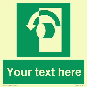 SV5228: Custom Turn Anti-Clockwise Sign