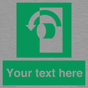 SV5228: Custom Turn Anti-Clockwise Sign