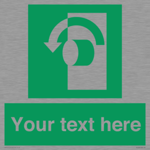 SV5228: Custom Turn Anti-Clockwise Sign