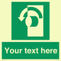 SV5228: Custom Turn Anti-Clockwise Sign
