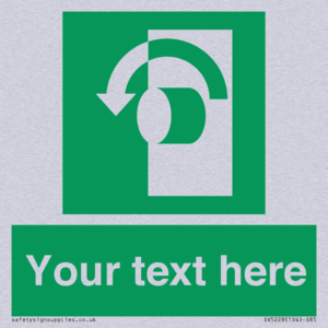 SV5228: Custom Turn Anti-Clockwise Sign