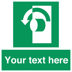 SV5228: Custom Turn Anti-Clockwise Sign