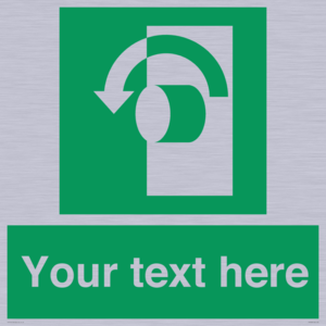 SV5228: Custom Turn Anti-Clockwise Sign
