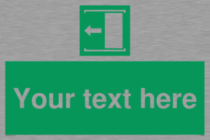 SV5230: Custom Slide to Open Sign