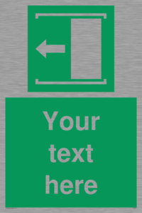 SV5230: Custom Slide to Open Sign