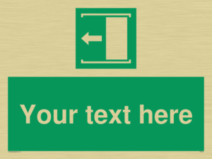 SV5230: Custom Slide to Open Sign