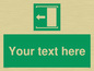 SV5230: Custom Slide to Open Sign