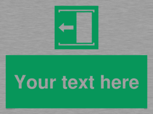 SV5230: Custom Slide to Open Sign