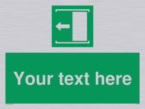 SV5230: Custom Slide to Open Sign