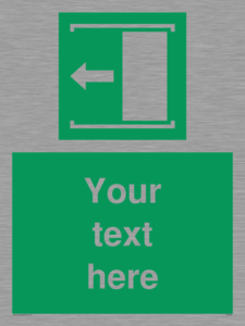 SV5230: Custom Slide to Open Sign