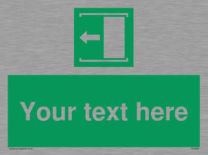 SV5230: Custom Slide to Open Sign