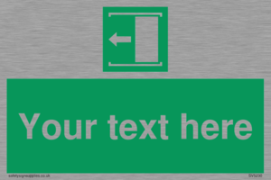 SV5230: Custom Slide to Open Sign