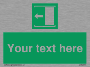 SV5230: Custom Slide to Open Sign