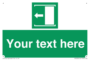 SV5230: Custom Slide to Open Sign