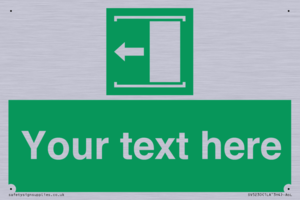 SV5230: Custom Slide to Open Sign