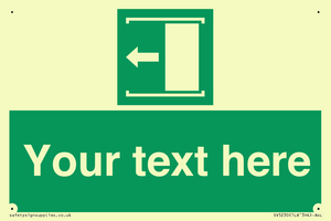 SV5230: Custom Slide to Open Sign