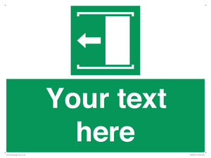 SV5230: Custom Slide to Open Sign